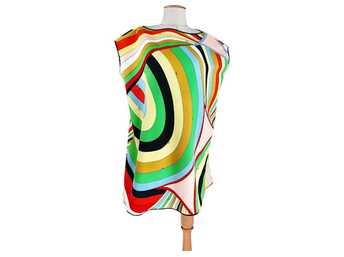 Emilio Pucci Robes Coton Polyester Polyamide Multicolore  ref.857911