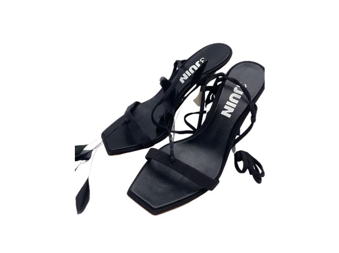 Autre Marque Sandali Non Firmati T.EU 37 Pelle Nero