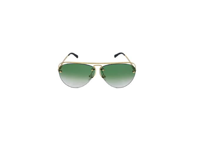 Louis Vuitton 'Grease' Aviator Sunglasses