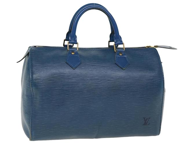 LOUIS VUITTON Handbag M43005 Speedy 30 Epi Leather blue Women Used