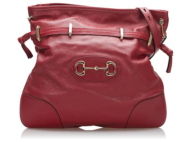 Gucci Horsebit 1955 Crossbody Bag - Red