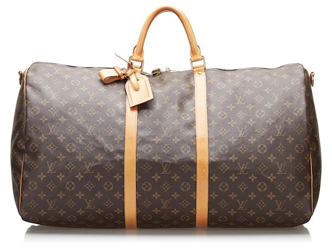 LOUIS VUITTON Monogram Canvas Keepall Bandouliere 60 Travel Bag