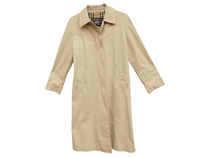 imperméable Burberry vintage t 38 Coton Polyester Beige  ref.858516