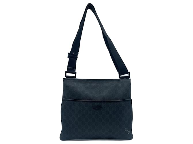 Gucci Vintage - Coated Canvas Tote Bag - Black - Leather Handbag