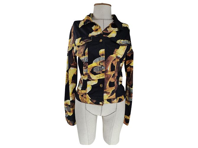 Giacca Roberto Cavalli in cotone multicolore