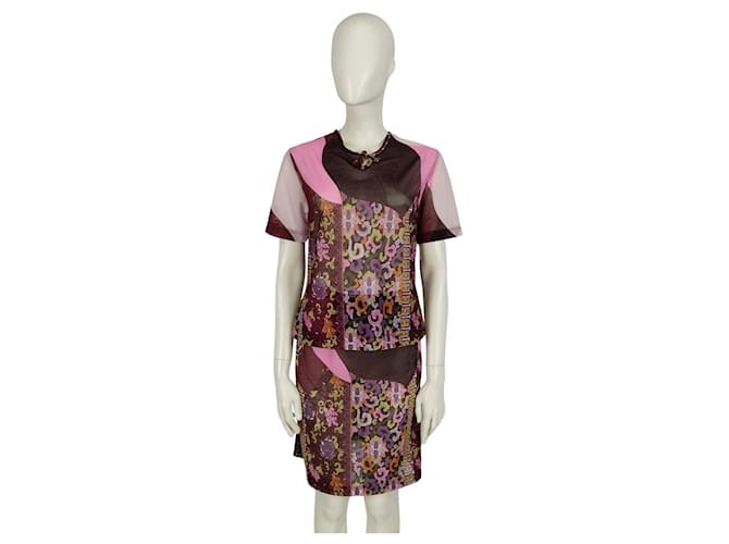 Vintage Alice-Anzug mit Blumendruck Mehrfarben Polyester  ref.858665