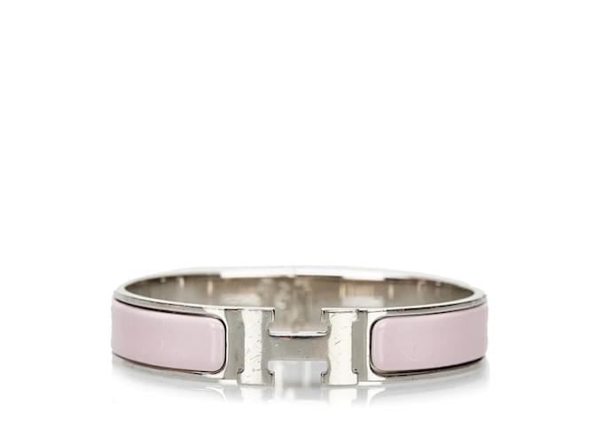 Hermès Clic H Bracelet Pink Metal  ref.858736
