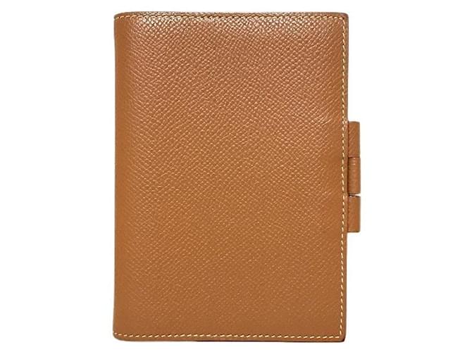 Hermès agenda cover Brown Leather  ref.858783