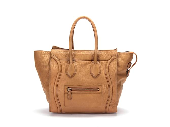 Céline Luggage Leather Tote Bag Brown  ref.859083