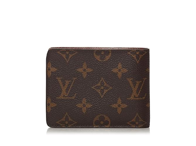 Louis Vuitton Monogram Portefeuille Multiple M60895 Brown Cloth ref.859098  - Joli Closet