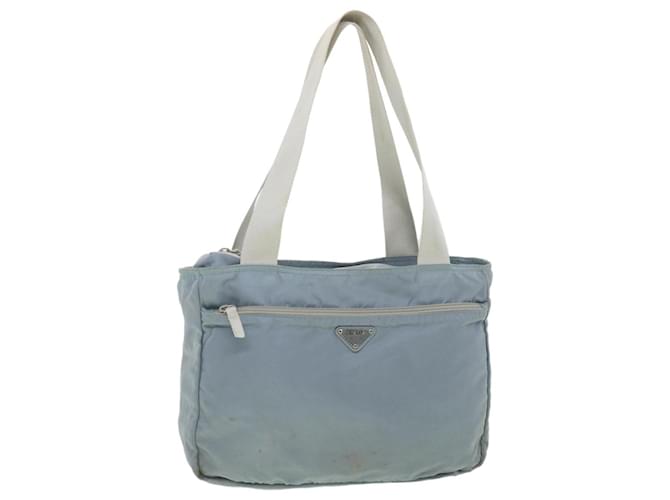 PRADA Umhängetasche Nylon Hellblau Auth 38497  ref.859227