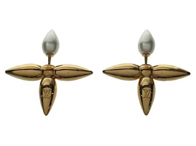 vuitton louisette earrings gold