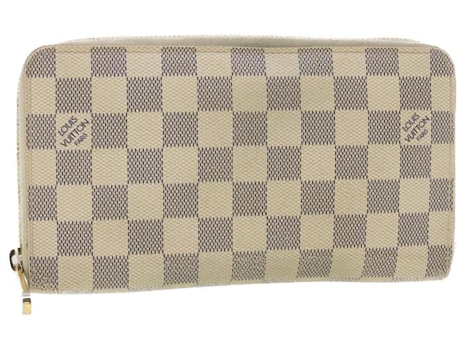 LOUIS VUITTON Damier Azur Zippy Organizer Long Wallet N60012 LV Auth 38529  ref.859233