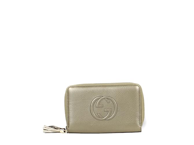 GUCCI  Wallets T.  Leather Golden  ref.859412