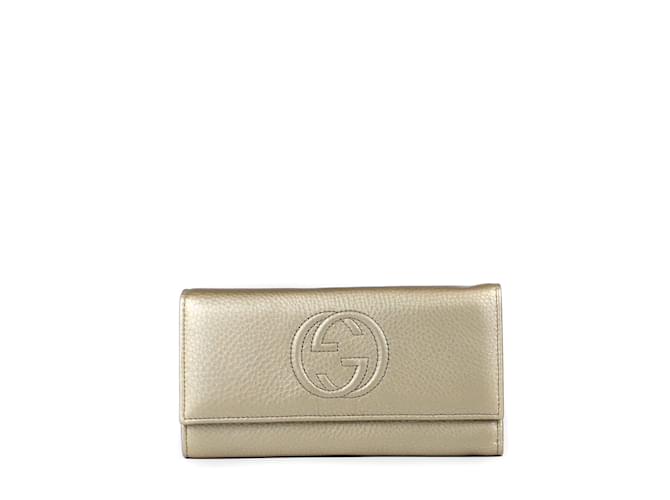 GUCCI  Wallets T.  Leather Golden  ref.859458