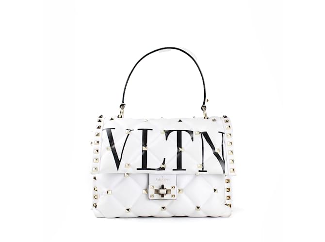 VALENTINO GARAVANI  Handbags T.  Leather White  ref.859506