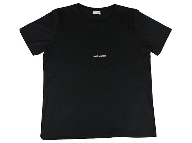 T-shirts SAINT LAURENT.International XL Coton Noir  ref.859508