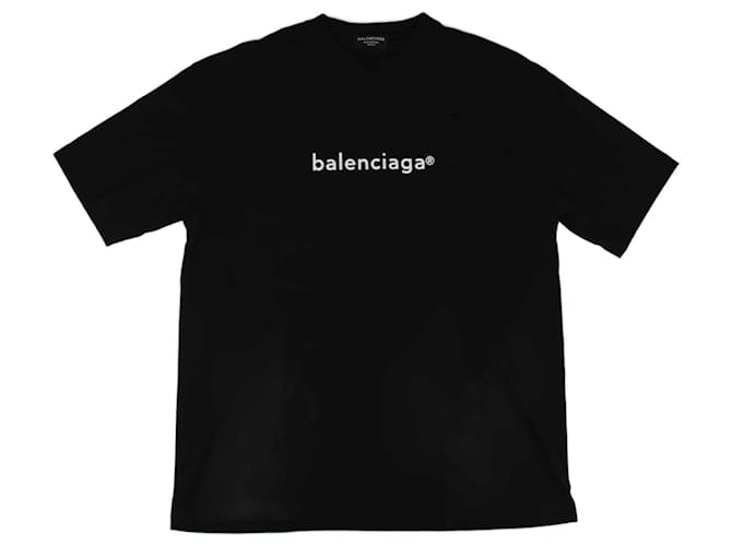 BALENCIAGA Tops Camiseta.Algodón S Internacional Negro  ref.859510