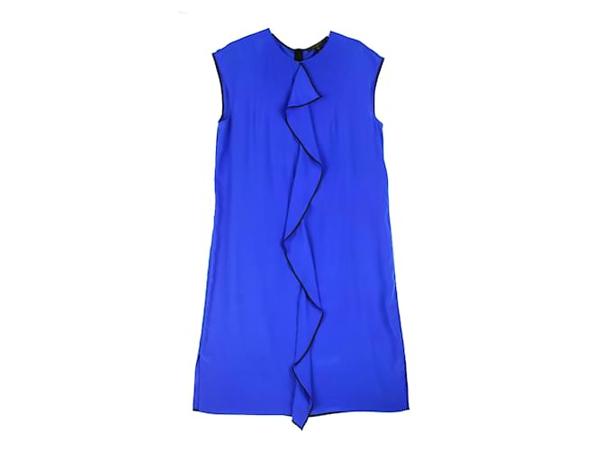 LOUIS VUITTON  Dresses T.fr 40 silk Blue  ref.859521
