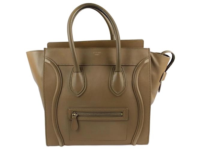 Luggage Céline Sacs à main CELINE T.  cuir de vachette Marron  ref.859522