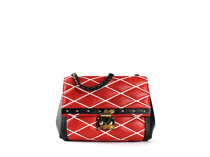 LOUIS VUITTON  Handbags T.  Leather Red  ref.859538