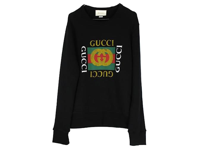 GUCCI  Knitwear T.International S Cotton Black  ref.859588