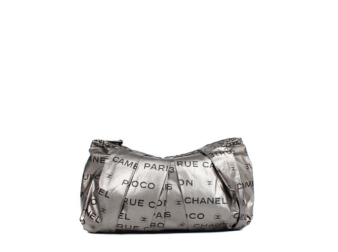 Cambon CHANEL Pochette T.  stoffa Argento