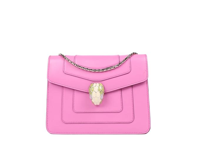 Bulgari BVLGARI  Handbags T.  Leather Pink  ref.859618