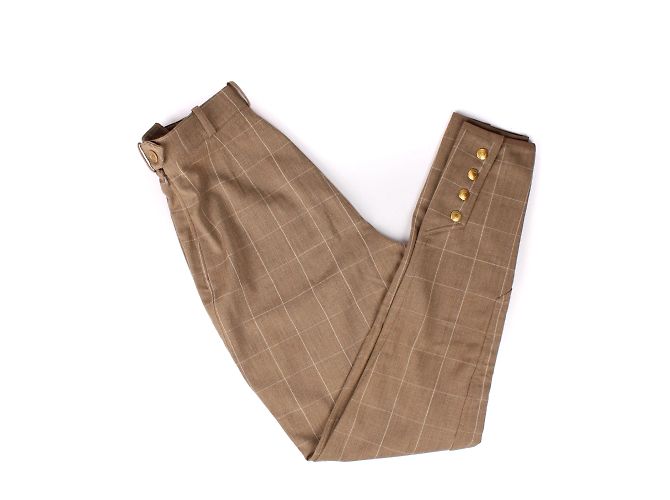 HERMÈS - Wollhose (Größe 38) Braun