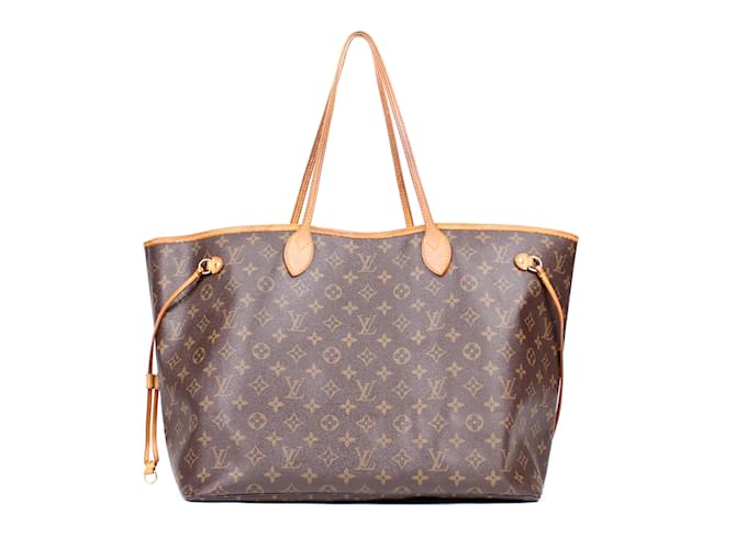 Neverfull LOUIS VUITTON  Handbags T.  Leather Brown  ref.859659
