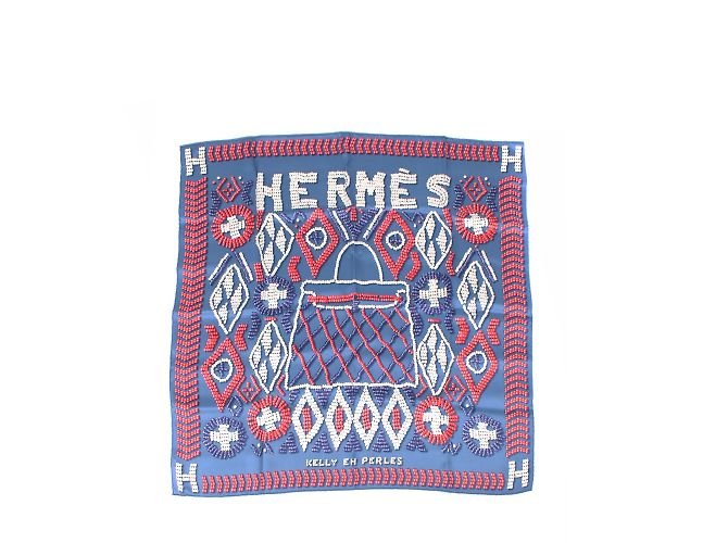 Kelly Hermès HERMES  Silk handkerchief T.  silk Blue