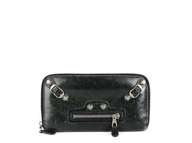 BALENCIAGA Portafogli T.  vacchetta Nero Pelle  ref.859721