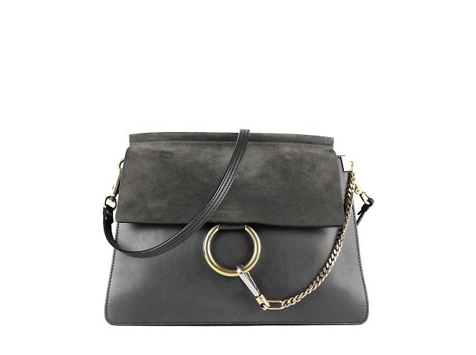 CHLOÉ - Sac Faye Large Gris