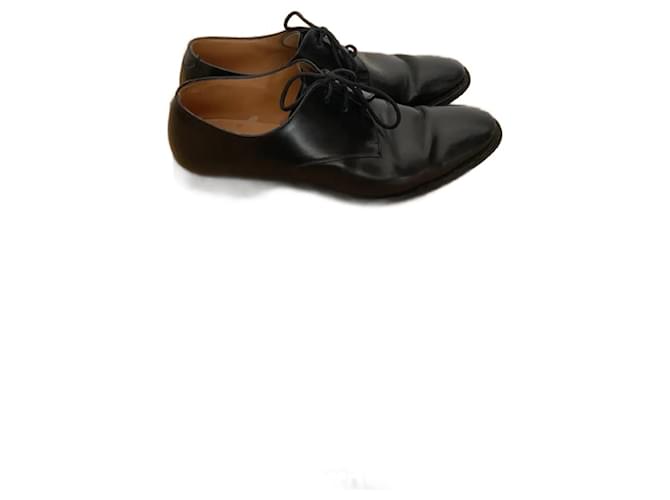CHURCH'S Chaussures à lacets T.UE 40.5 cuir de vachette Noir  ref.859785