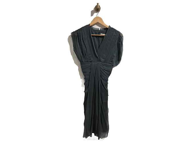 DIANE VON FURSTENBERG  Dresses T.International XS Silk Grey  ref.859830