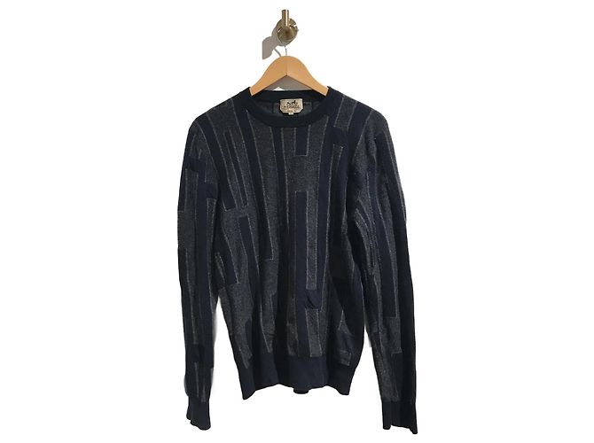 Hermès HERMES Strickwaren T.International S Kaschmir Blau