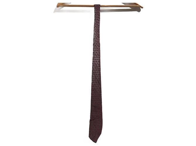 Gucci Silk Tie Bordeaux Red Dark red