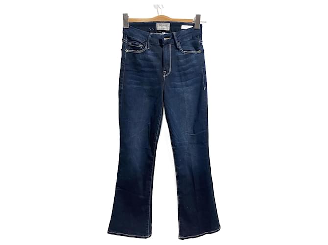 Frame Denim FRAME  Jeans T.fr 36 cotton Blue  ref.859972