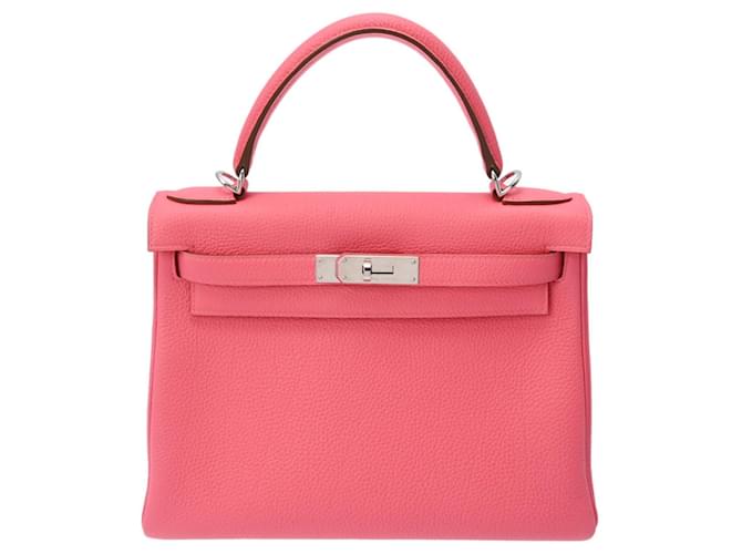 Hermès Hermes Kelly 28 Pink Leder  ref.860089