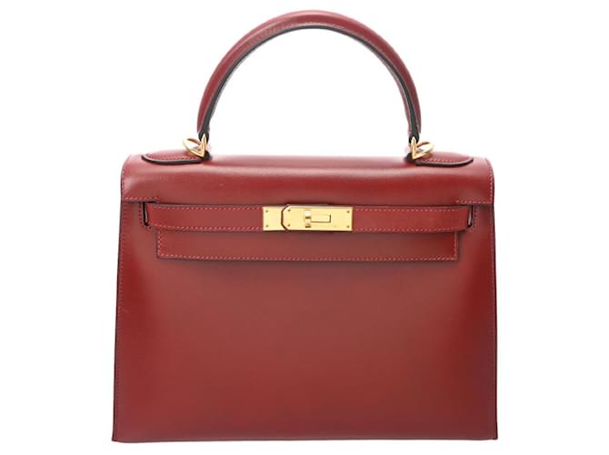 Hermès Kelly 28 Red Leather  ref.860233