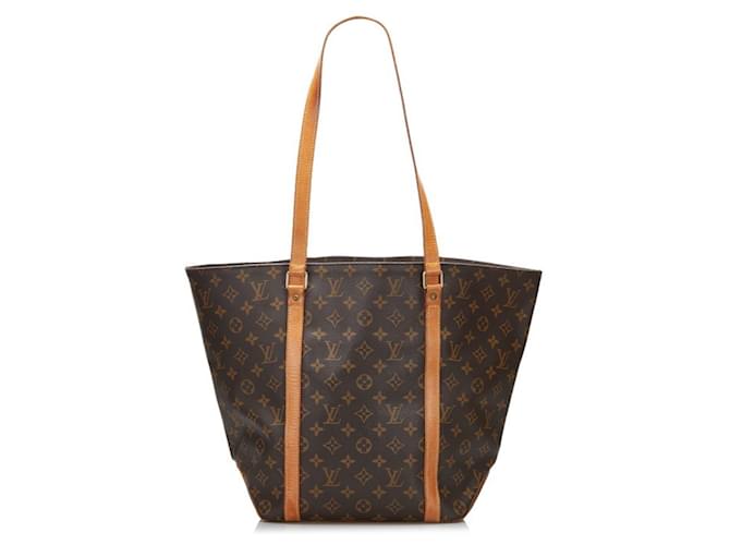 Louis Vuitton Shopping Brown Cloth  ref.860240