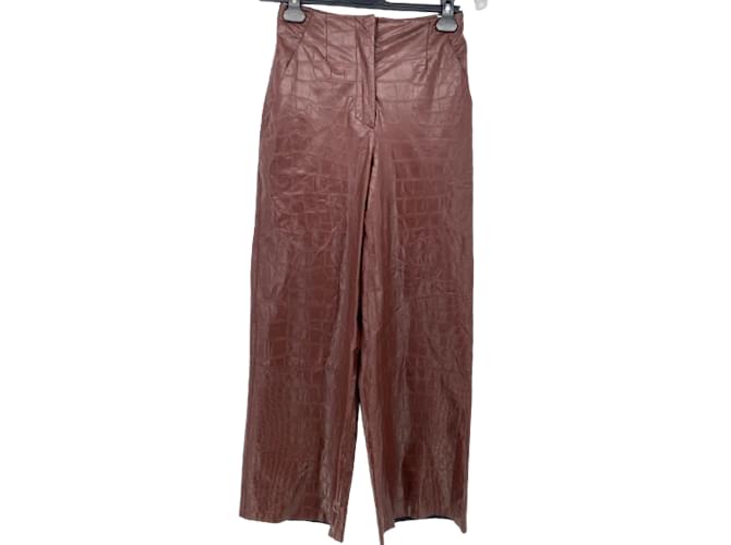 NANUSHKA  Trousers T.International XS Synthetic Brown  ref.860325
