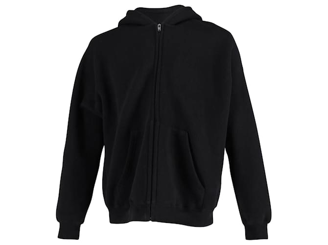 Balenciaga Sudadera con capucha y logo en la espalda en algodón negro  ref.860356