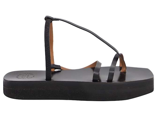 Autre Marque Atp Atelier Maremma Platform Sandals in Black Leather  ref.860437