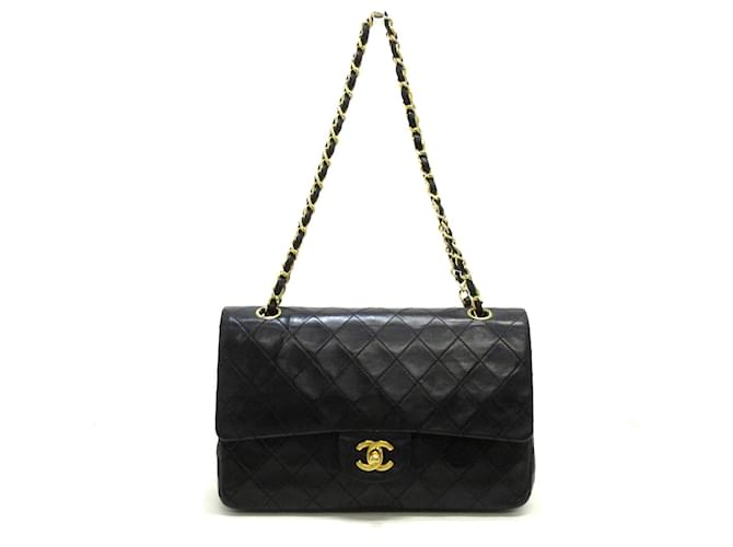 Chanel Timeless Black Leather  ref.860516