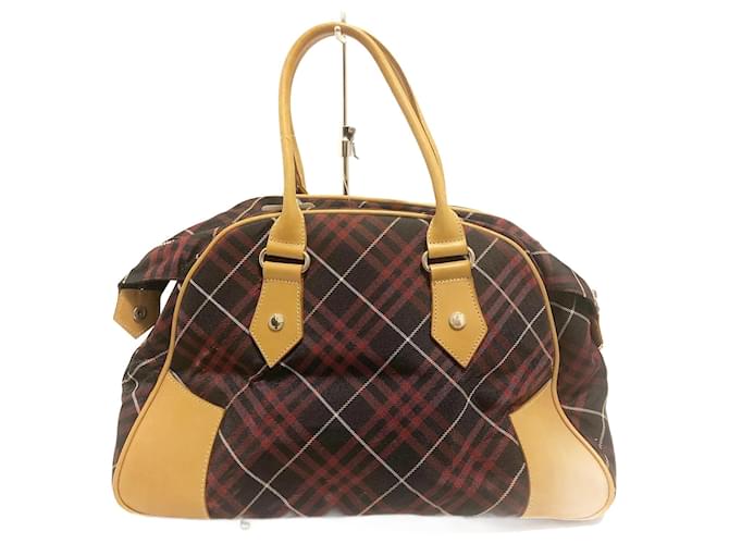 BURBERRY Cuir Rouge  ref.860642