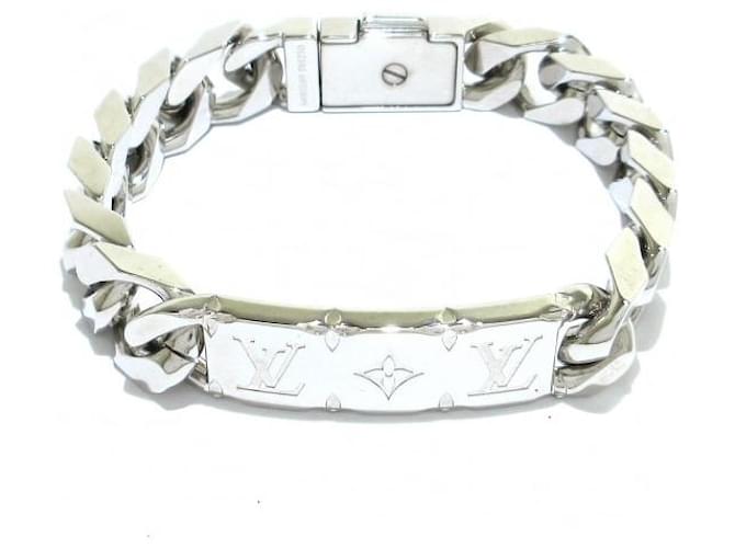 monogram louis vuitton bracelet silver