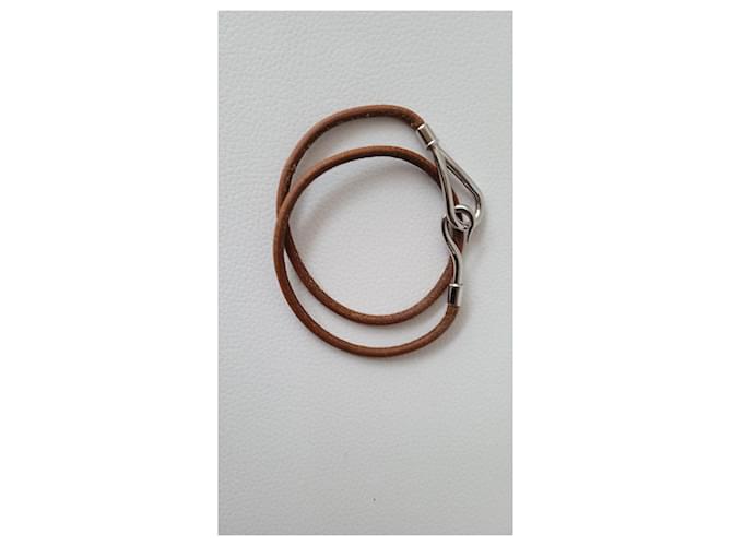 Hermès Bracelets Brown Leather  ref.858594