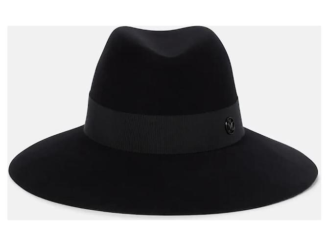 Maison Michel Hats Black Wool  ref.858663