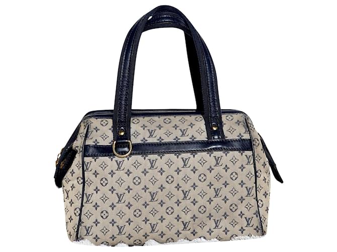 Louis Vuitton Josephine bag Blue Cloth  ref.858671
